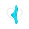 Teaser light blue Vibrador para dedo con carga UBS